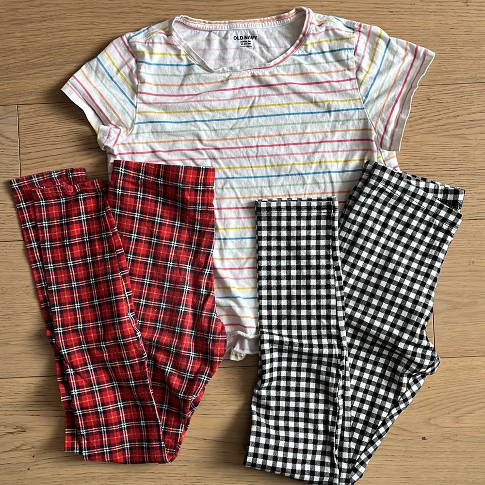 Old Navy Girls’ Pants and Short Sleeve Shirt - Size: XL (14-16)